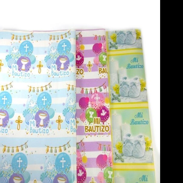 PAPEL COUCHE BAUTIZO GRANMARK 50X70 CM. PZA